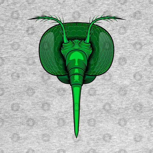 Mosquito head green by Mako Design 